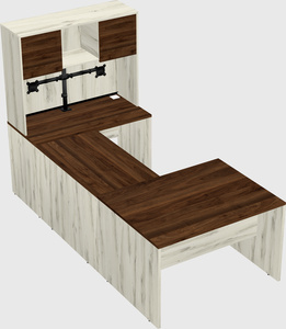 U-shaped desk
