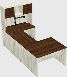 U-shaped desk