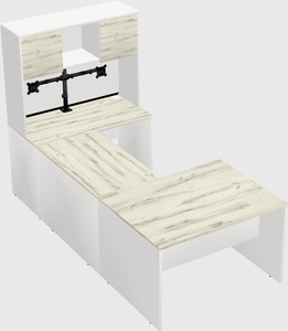 U-shaped desk