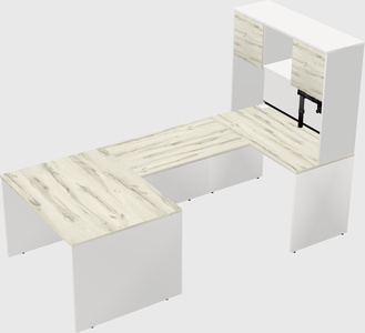 U-shaped desk
