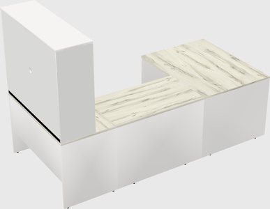 U-shaped desk