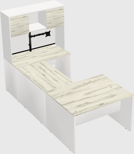 U-shaped desk