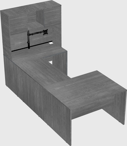 U-shaped desk