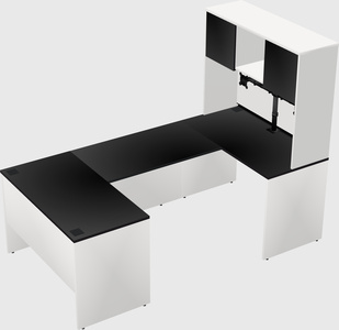 U-shaped desk