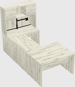 U-shaped desk