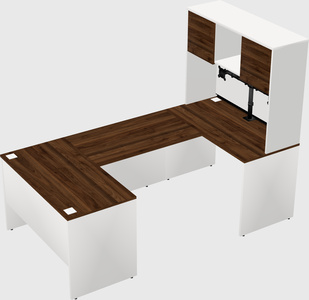 U-shaped desk