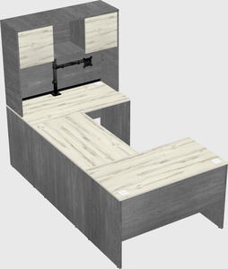 U-shaped desk