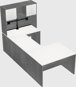 U-shaped desk