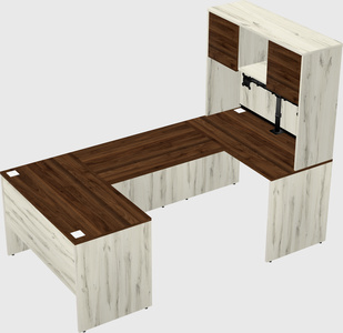 U-shaped desk