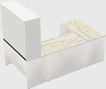 U-shaped desk