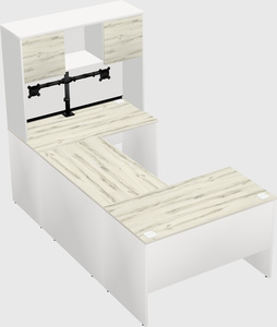 U-shaped desk