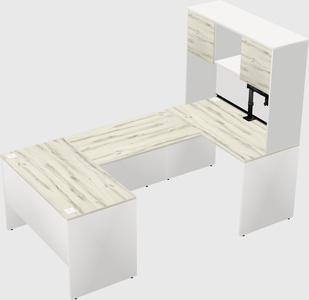 U-shaped desk