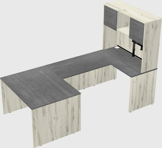 U-shaped desk