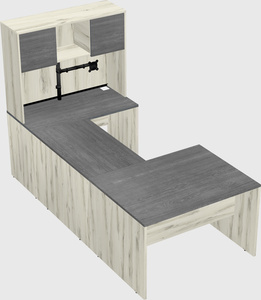 U-shaped desk