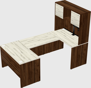 U-shaped desk