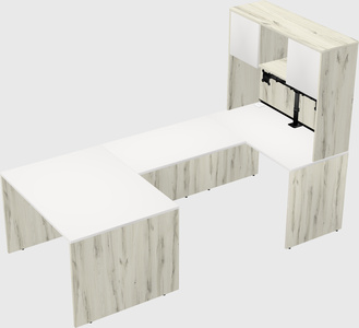 U-shaped desk