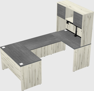 U-shaped desk