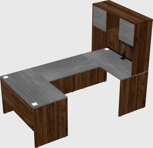 U-shaped desk