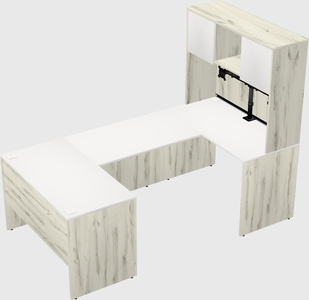 U-shaped desk