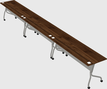 Row of training tables