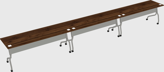 Row of training tables