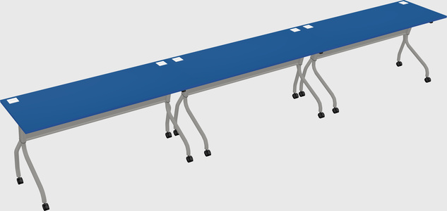 Row of training tables