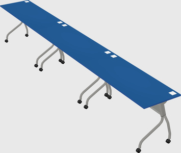 Row of training tables
