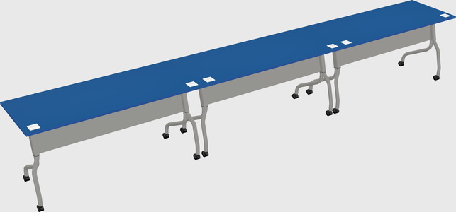 Row of training tables