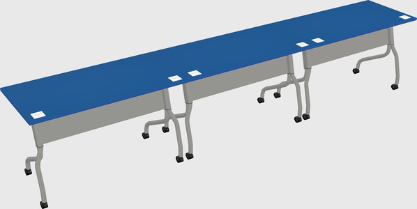 Row of training tables