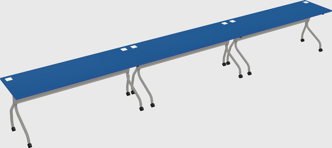 Row of training tables