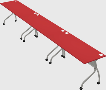 Row of training tables