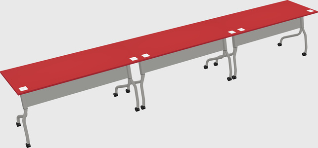 Row of training tables