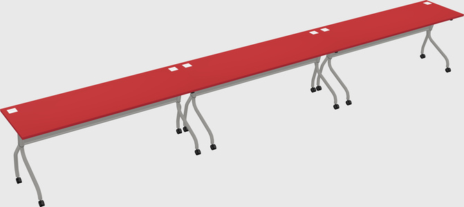 Row of training tables