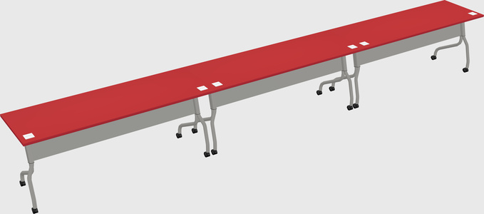 Row of training tables