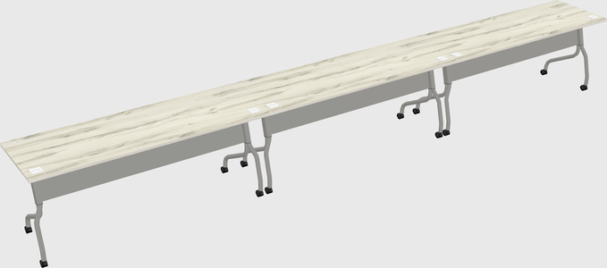 Row of training tables