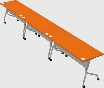 Row of training tables
