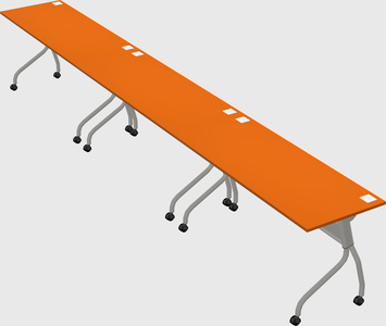 Row of training tables