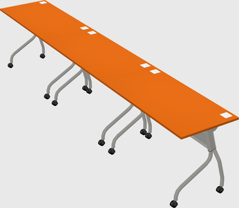 Row of training tables
