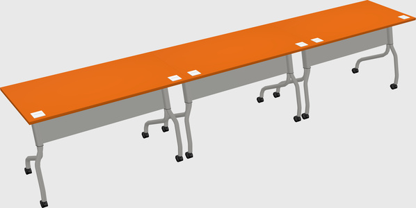 Row of training tables