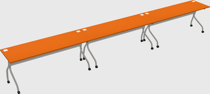 Row of training tables