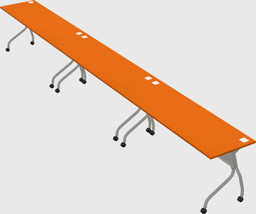 Row of training tables