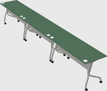 Row of training tables