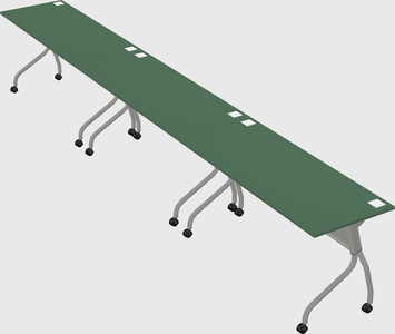 Row of training tables