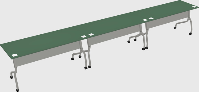 Row of training tables