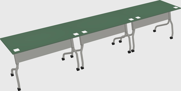 Row of training tables