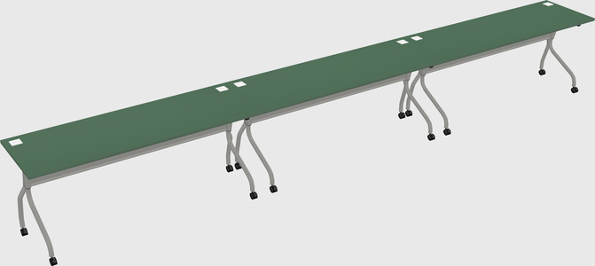 Row of training tables