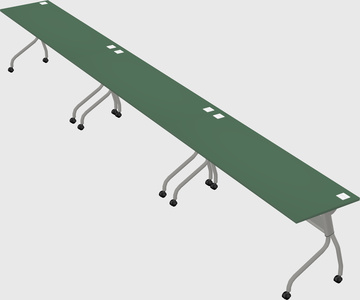 Row of training tables