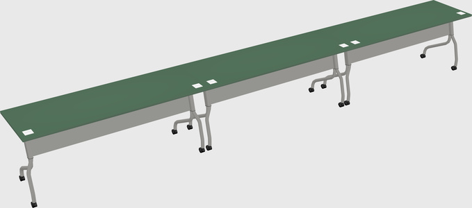 Row of training tables