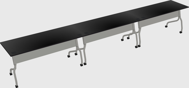 Row of training tables