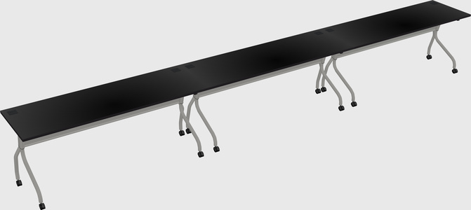 Row of training tables